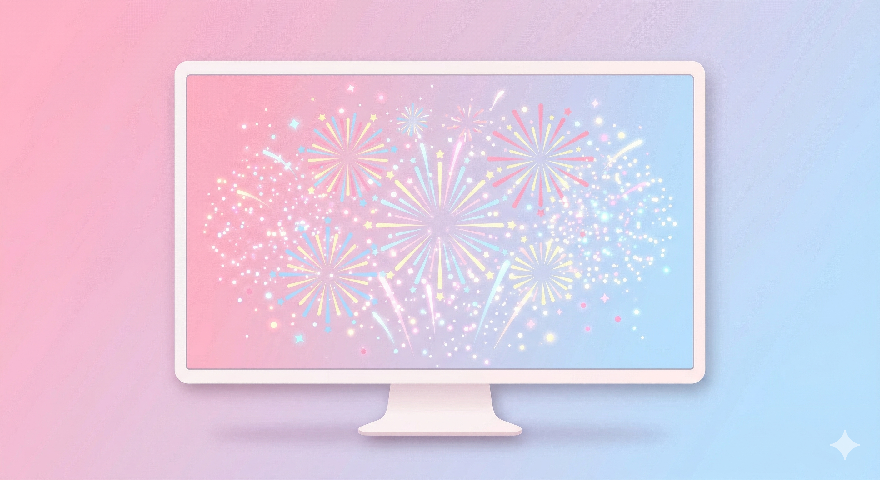 モニターに演出が表示される